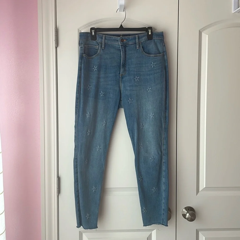 Hollister Curvy High Rise Crop Super Skinny Size 15L - Picture 1 of 11